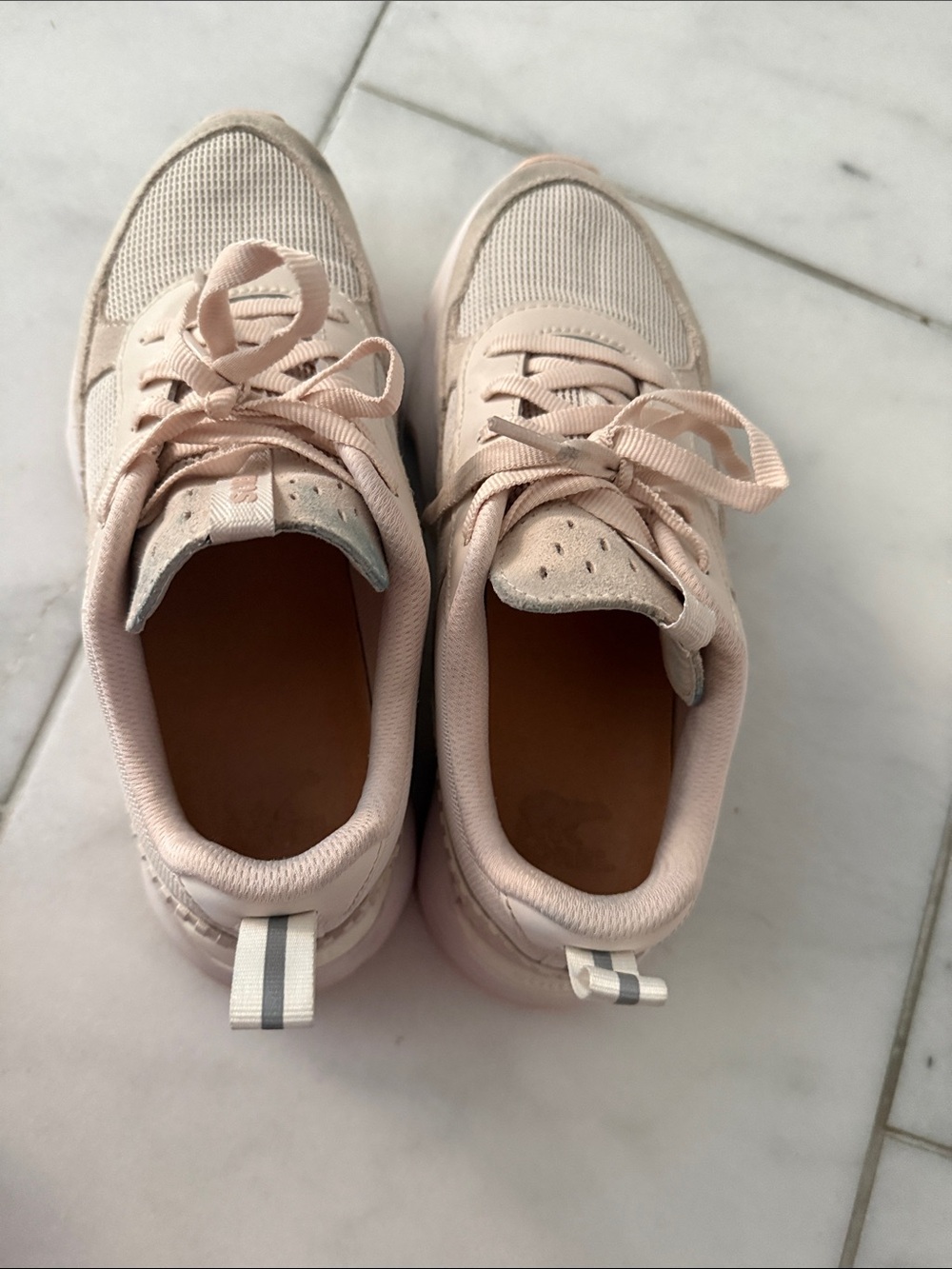 Sorel Women's Light Beige Chunky Platform Sneakers - Picture 5 of 6